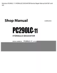 Komatsu PC490LC-11 HYDRAULIC EXCAVATOR Service Repair Manual (A41001 and up) preview
