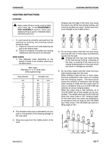 KOMATSU WA250PZ-5 Wheel Loader manual