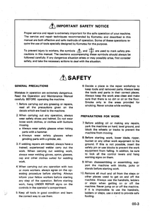 KOMATSU WA320-1 Wheel Loader manual pdf