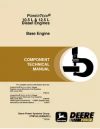 John Deere PowerTech 10.5L and 12.5L Diesel Engines MANUAL - CTM100 preview