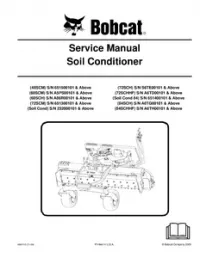 2011 Bobcat Soil Conditioner Service Repair Workshop Manual preview