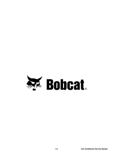 Bobcat Soil Conditioner manual pdf