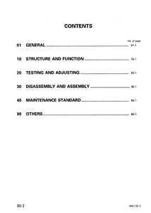 KOMATSU WA120-3(EU Wheel Loaders SPEC.) manual