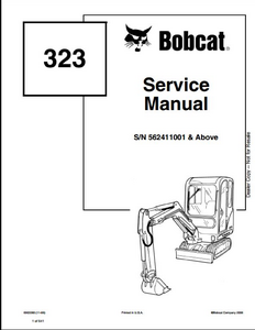Bobcat Electrical System Mini Excavator manual