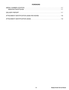 Bobcat SGX60 Stump Grinder manual pdf