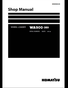 KOMATSU WA900-3E0 Wheel Loaders manual