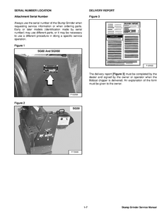 Bobcat SGX60 Stump Grinder service manual