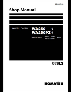 KOMATSU WA1200-3 Wheel Loaders manual pdf