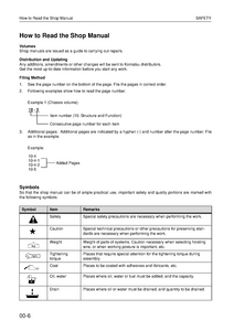 KOMATSU WA270PT-3 Wheel Loaders service manual