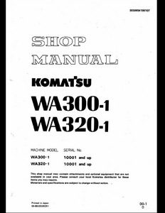 KOMATSU WA30-5 Wheel Loaders manual