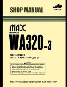 KOMATSU WA50-3 Wheel Loaders service manual