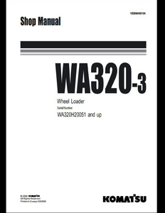 KOMATSU WA50-3 Wheel Loaders manual pdf