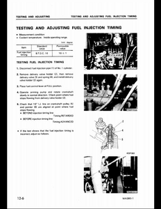 KOMATSU WA80-6 Wheel Loaders manual