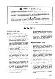 KOMATSU WA70-1 Wheel Loaders service manual