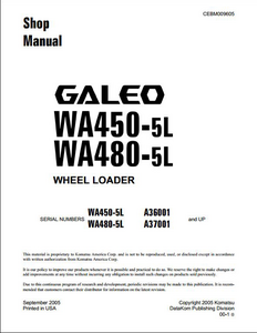 KOMATSU WA450-5L Wheel Loaders manual