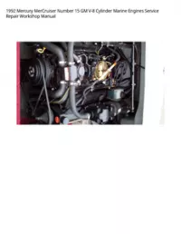 1992 Mercury MerCruiser Number 15 GM V-8 Cylinder Marine Engines Service Repair Workshop Manual preview