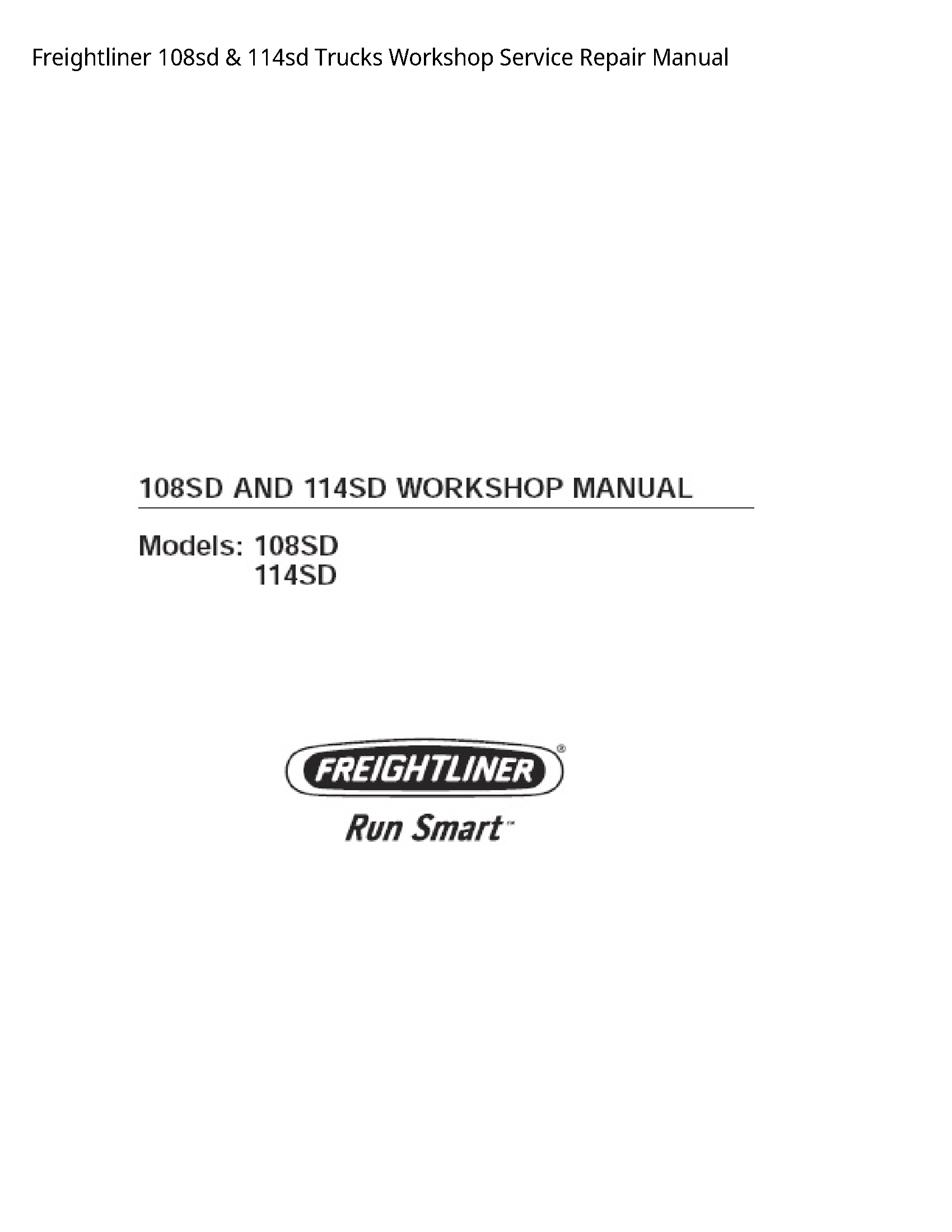 Freightliner 108sd Trucks manual