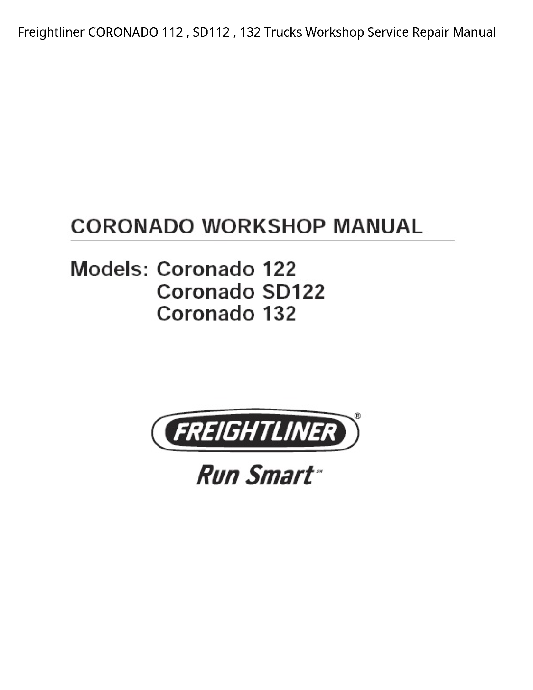 Freightliner 112 CORONADO Trucks manual