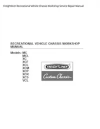 Freightliner Recreational Vehicle Chassis Workshop Service Repair Manual preview