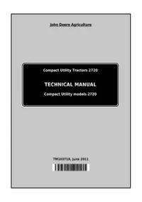 John Deere 2720 Compact Utility Tractors Technical Manual - TM103719 preview