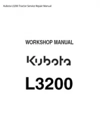 Kubota L3200 Tractor Service Repair Manual preview