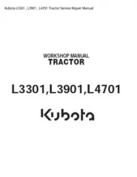 Kubota L3301   L3901   L4701 Tractor Service Repair Manual preview