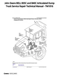 John Deere BELL B35C and B40C Articulated Dump Truck Service Repair Technical Manual - TM1816 preview