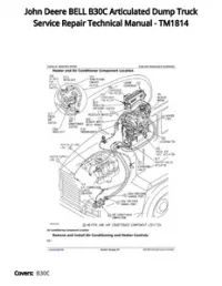 John Deere BELL B30C Articulated Dump Truck Service Repair Technical Manual - TM1814 preview