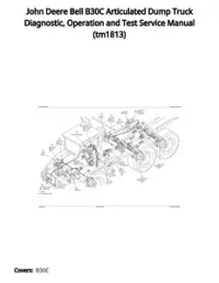 John Deere Bell B30C Articulated Dump Truck Diagnostic  Operation and Test Service Manual - tm1813 preview