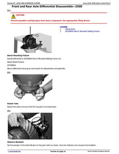 John Deere 250D service manual