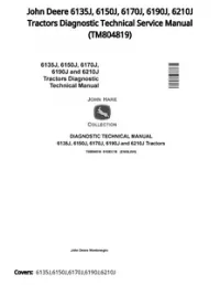 John Deere 6135J  6150J  6170J  6190J  6210J Tractors Diagnostic Technical Service Manual - TM804819 preview