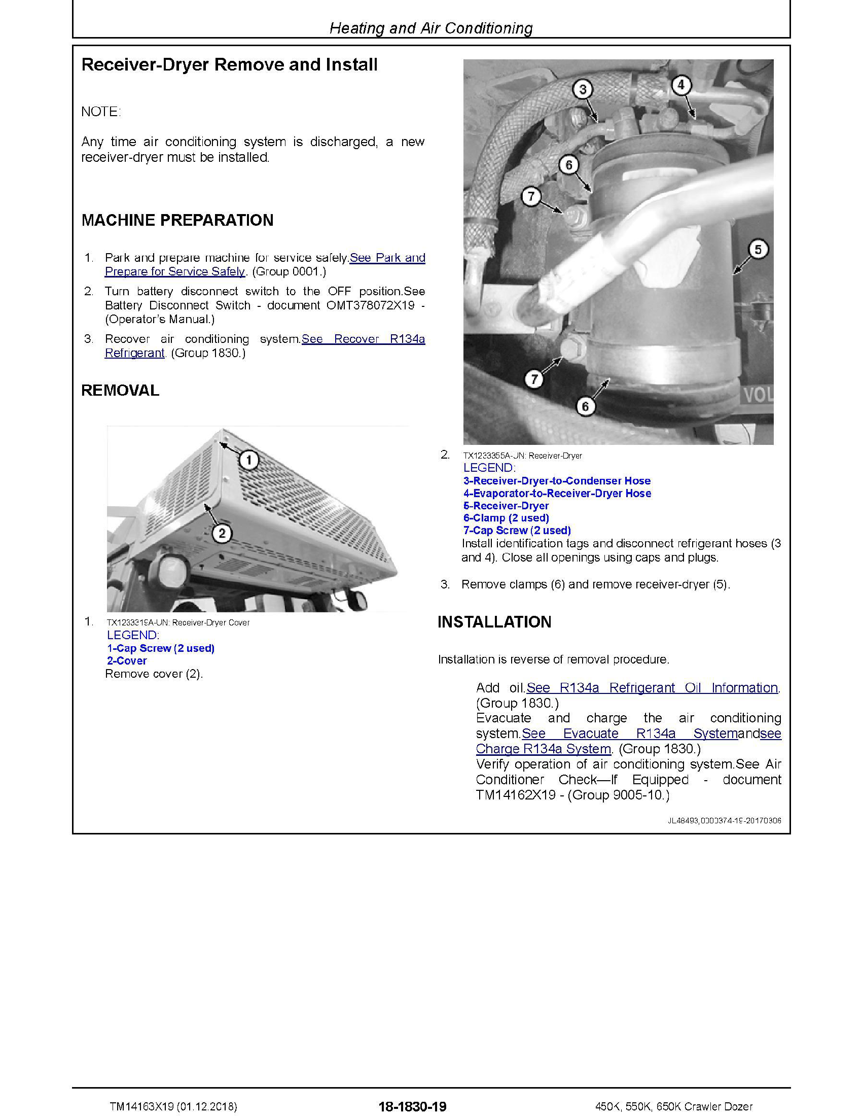 John Deere 1T0650KK manual