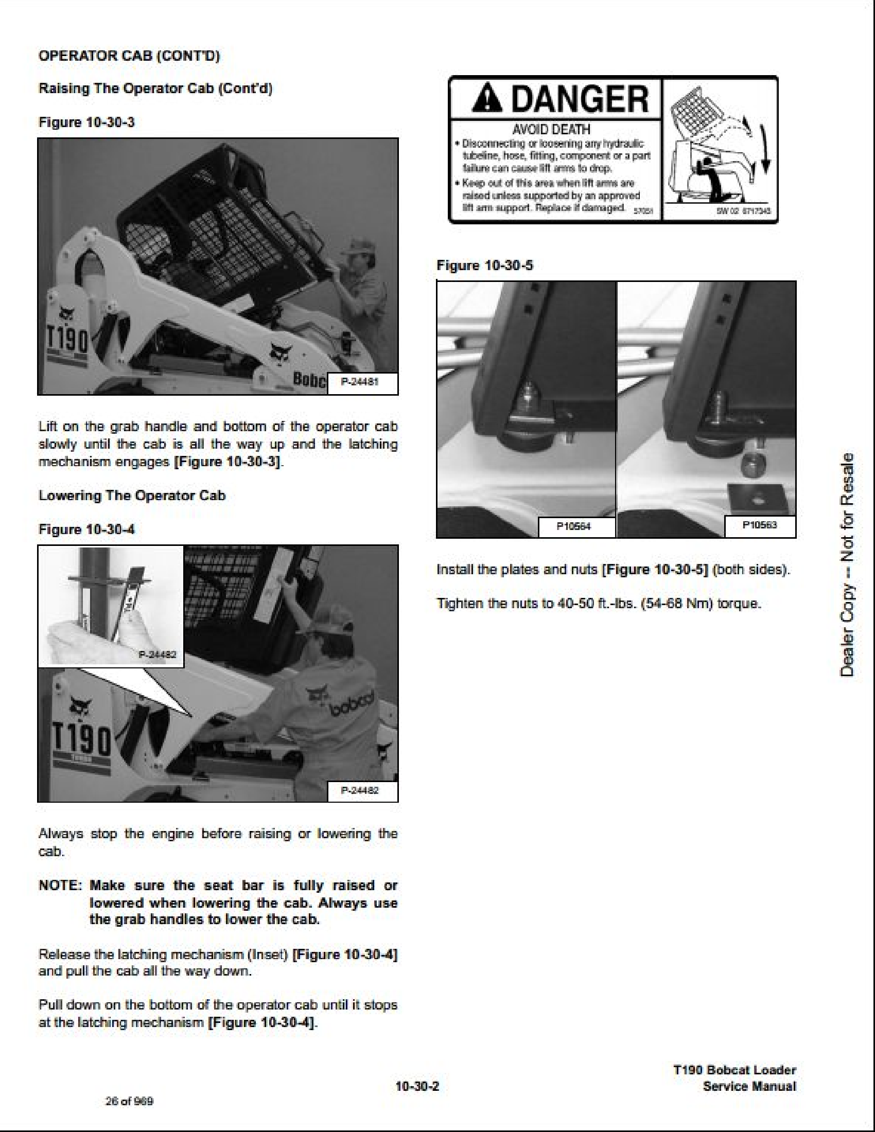Bobcat 335 Compact Excavator manual