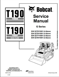 Bobcat 220 Mini Excavator manual