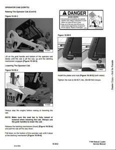 Bobcat 220 Mini Excavator manual pdf
