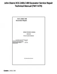 John Deere XCG 240LC-8B Excavator Service Repair Technical Manual - TM11479 preview