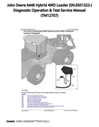 John Deere 644K Hybrid 4WD Loader (SN.E651322-) Diagnostic Operation & Test Service Manual - TM12707 preview