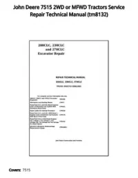 John Deere 7515 2WD or MFWD Tractors Service Repair Technical Manual - tm8132 preview