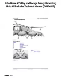 John Deere 475 Hay and Forage Rotary Harvesting Units All Inclusive Technical Manual - TM404819 preview