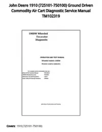 John Deere 1910 (725101-750100) Ground Driven Commodity Air Cart Diagnostic Service Manual TM102319 preview