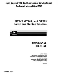 John Deere 710D Backhoe Loader Service Repair Technical Manual - tm1538 preview