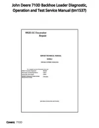 John Deere 710D Backhoe Loader Diagnostic  Operation and Test Service Manual - tm1537 preview