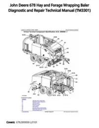 John Deere 678 Hay and Forage Wrapping Baler Diagnostic and Repair Technical Manual - TM3301 preview