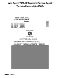 John Deere 790E-LC Excavator Service Repair Technical Manual - tm1507 preview