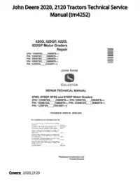 John Deere 2020  2120 Tractors Technical Service Manual - tm4252 preview