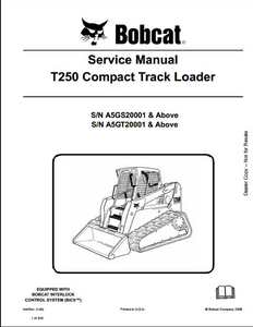 Bobcat 653 Skid Steer Loader manual