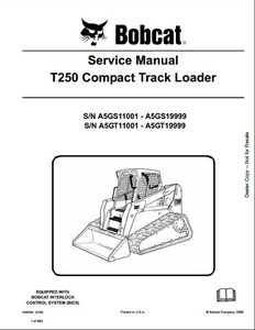 Bobcat 116 Hydraulic Excavator manual