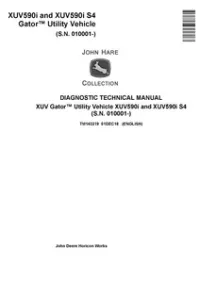 John Deere XUV Gator Utility Vehicle XUV590i  XUV590i S4 (SN.010001-) Diagnostic Manual - TM143219 preview
