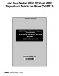 John Deere Tractors 5085E  5095E and 5100E Diagnostic and Tests Service Manual - TM128219 preview