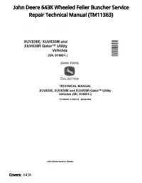 John Deere 643K Wheeled Feller Buncher Service Repair Technical Manual - TM11363 preview
